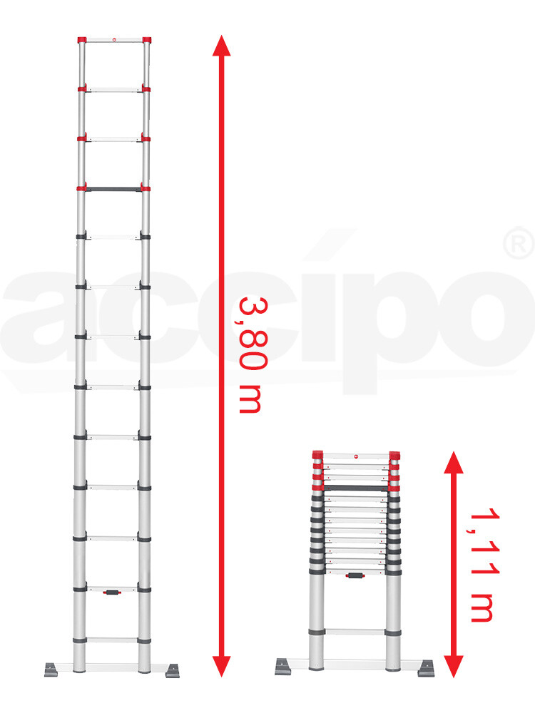 Hailo T80 FlexLine – drabina teleskopowa, 13 szczebli